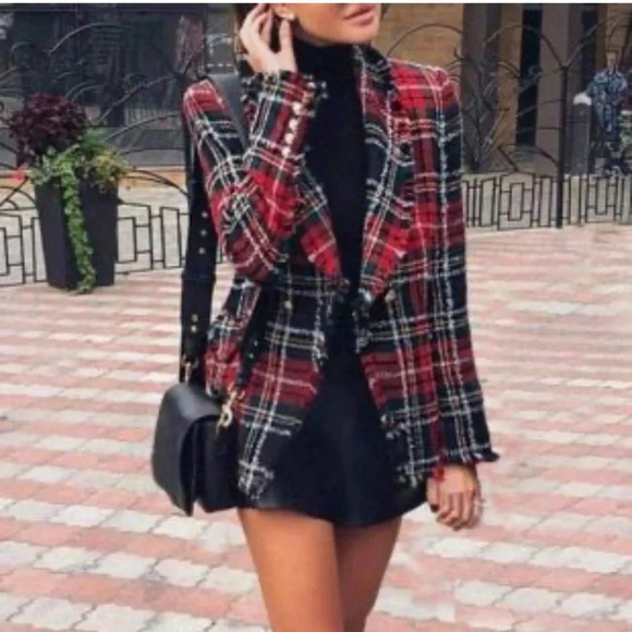 Sonja Morgan Jackets & Blazers - NWT Courtney Plaid Blazer by Sonja Morgan ⭐️ The Real Housewives of New York ⭐️